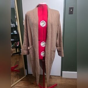 Babaton Camel Open-Front Cardigan